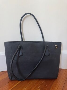 Dagne Dover Legend Tote Black Large Work Laptop Bag Structured Organizer